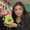 Squishable / Snugglemi Snacker Santa Avocado 5'' Plush