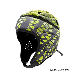 Erthree Rugby Soft Helmet Breathable Protective Headguard Soccer For Outdoor Sports Youth Adults, Flag Football, Roller Skating, Cycling and More(C,size:L)