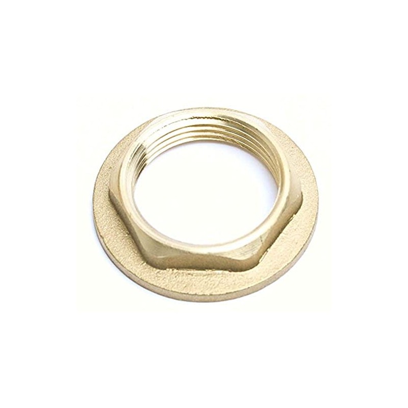 Merriway BH05285 (2 Pcs) Flanged Back Nut Brass 3/4 Inch