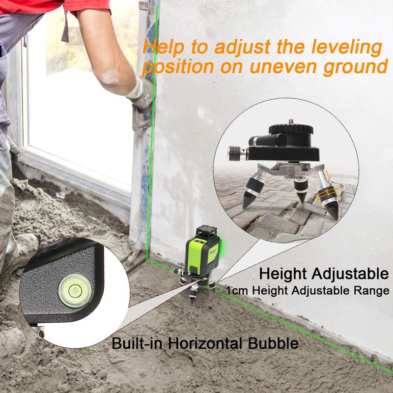 Huepar AT2 Bracket Laser Level Adapter - 360° Rotating Base