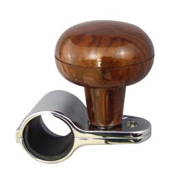 Tsuchiya Yac TS-212 Car Steering Wheel Spinner 2 Wood, Compatible with 1.1 - 1.3 inches (28 - 34 mm) Steering Wheels