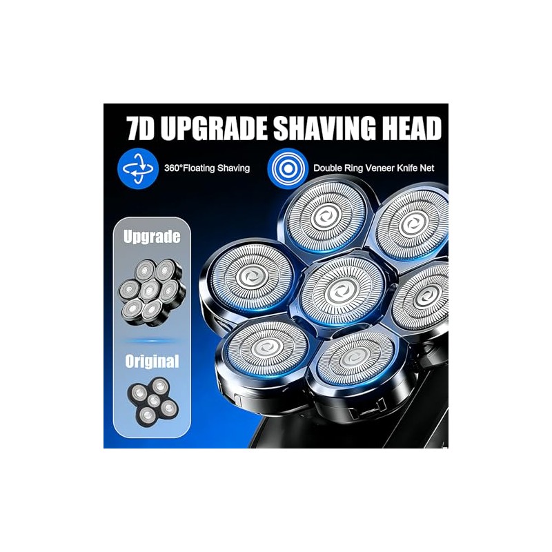 7 Head Shaver Replacement Heads for Freebird Bald Men