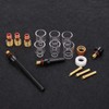 Welding Torch Kit Glass Nozzle Gun Tail Tungsten Clamp Silicone