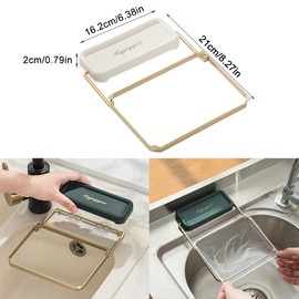 Kitchen Sink Drain Strainer, Foldable Bracket Sink Filter with 200 Pcs Net Mesh Hanging Bags for Kitchen Leftovers, Garbage, Food Waste (White)