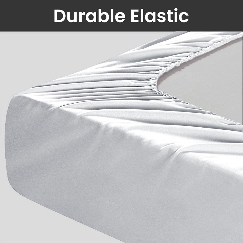 Hafaa Fitted Sheet Extra Deep Pocket Bed Sheet 16 inch