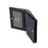 Hazzys (광주신세계)HAZZYS ACC 블랙 가죽 퍼피로고 라인배색 2단 카드지갑 HJHO5E457BK