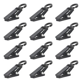 NA 40 Pcs Plastic Windproof Clips Party Wire Light Clips Drying Fixing Clips for Outdoor Camping, Awning, Photos, Art Craft Display