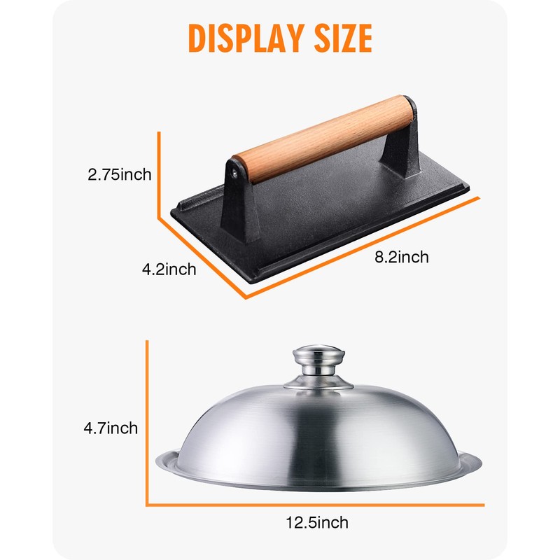 homenote Griddle Accessories for Blackstone, Commercial Grade 12 Inch Heavy