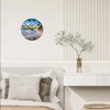 Glass Beach Wall Clocks Battery Operated 16 Inches or Larger