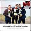 AHEJIOO Men's Red Bow Tie, Bow Tie and Pocket Square