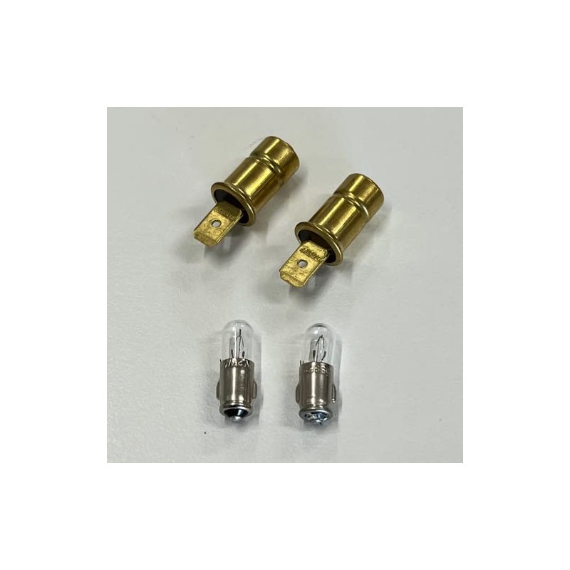 Dash Light Bulb Sockets with Bulbs, Pair - Compatible with