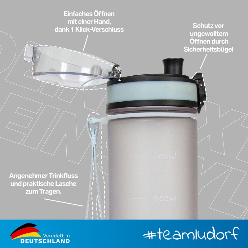 #teamludorf MiniCampos Water Bottle – Individually Printable – Leak-Proof –