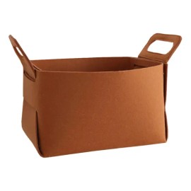 Cubo De Fieltro Para Organizar Sala Naranja 1 Unidad