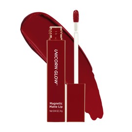 UNICORN GLOW Magnetic Matte Lip [01 Hook], Matte Lip Stain Lip Tint Matte finish Cruelty Free Vegan Made in Korea 0.14 oz. / 4 g