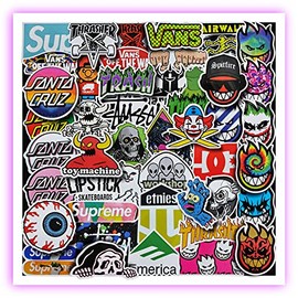 100 Stickers de SKATE con diseños Únicos para Electrónicos, Laptops, Termos, Celulares, Guitarras, Patinetas, etc. Calcomanias Decorativas (Skate, Paquete con 100)