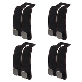 4 Stück Doppelhaken für Autositze Taschenhalter Auto Kleiderbügel Auto Kopfstütze Sich Hervorragend Zum Aufhängen Verschiedener Gegenstände Wie Wasserflaschen Regenschirme und Einkaufstaschen