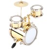 Miniature Drum Ornament, Brass Mini Miniature Musical Instrument Model Replica