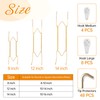 Bilillo 12 Piece Stainless Steel Plate Hangers - 8/12/14 Inch