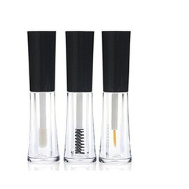 1 Set(3 PCS) 2ml Transparent Empty Eyelashes Tube + 2ml Eyeliner Tube Bottles + 2ml Lip Gloss Tube