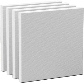 Tiardey 3pcs Artist Blank Canvas,20X20cm (8”x8”) Square Painting Canvas Frame Stretcher Painting Board for Acrylic Paints,Oil Paints Ideal for Professional Artist,Hobby Painter & Beginner