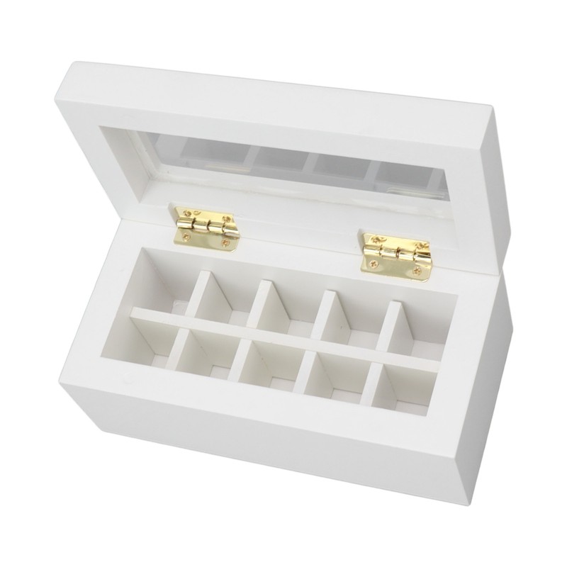 10 Slots Essential Oil Storage Box Case Bamboo Wood Essential