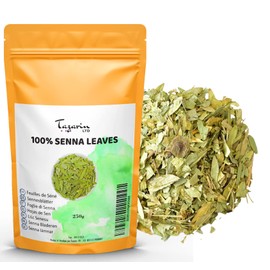 250g Ganze Senna-Blätter (Senna Alexandrina) - Entgiftungs-Kräutertee - Starkes Abführmittel - Natürliches Abführmittel - Tazarin Ltd
