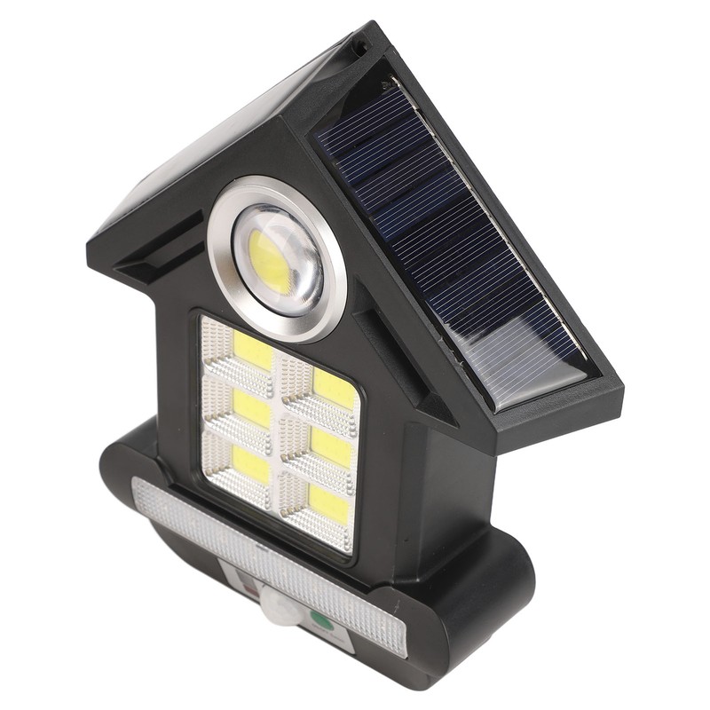 Solar Street Light House Shape ABS LED Motion Sensing Solar