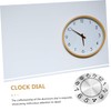 LALAFINA DIY Wall Clock Dial Unique Round Clock Panel for