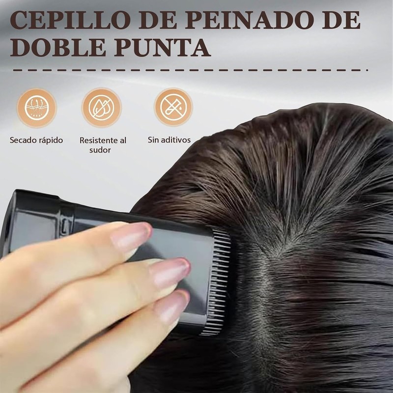 2 en 1 Portátil Peine para Tinte de Cabello, Marrón