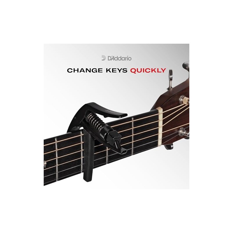 D'Addario | Capo Tri Action | Cejilla para Guitarra |