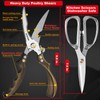 Kitchen scissors 2 Pack,Poultry Shears Heavy Duty Professional Stainless Steel