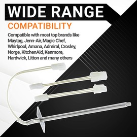 Upgraded 12001656 Oven Temperature Sensor Part - Compatible with Whirlpool Kenmore Ovens - Replaces AP4009009 74004943 PS1570174 12001554 12001656VP 7430P003-60 WB21X5301