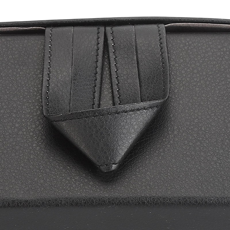 5 Slot Eyeglasses Storage Case Black Folding Multi Compartment Sunglass