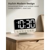 Odokee Digital Alarm Clocks for Bedrooms: Large Bold Number 5