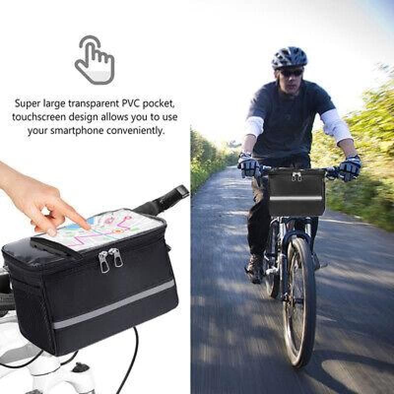 AIMALL Reflective Waterproof Bike Frame Bag, Spacious Bicycle Handlebar &