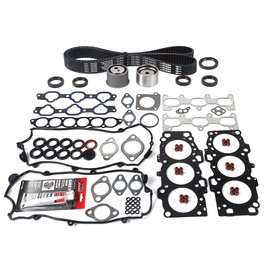 MOCA Head Gasket Set & Timing Belt Kit fit 2001-2003 for Hyundai Santa Fe & 2002-2003 for Hyundai Sonata & 2003 for Hyundai Tiburon & 2002-2003 for Kia Optima 2.7L