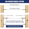 RiaYer 100-Pack Black Cable Railing Kits, 1/8" Swage Lag Screws
