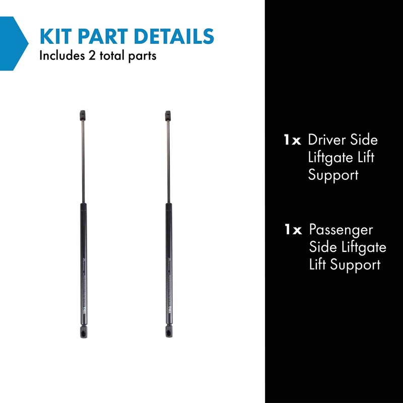 TRQ Driver & Passenger Side Liftgate Lift Support Shock Strut