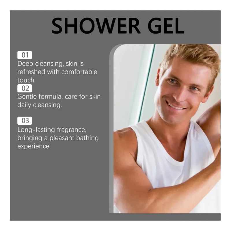 2 Unidades De Gel De Baño Jeamoen Aquablue, Gel De