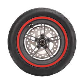 Grcfumo Electric Scooter Rear Wheel, Rear Wheel Assembly with 120mm Brake Disc, Solid Tire Wheel Hub for Electric Scooter