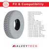 AlveyTech 3.00-4 (10"x3") Pneumatic Mobility Tire with Powertrax C248 Tread