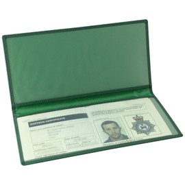 NITEHAWK Double Certificate License Wallet - GREEN