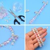 BronaGrand 100pcs Silver Rhinestone Spacer Bars 3 Holes Crystal Spacer
