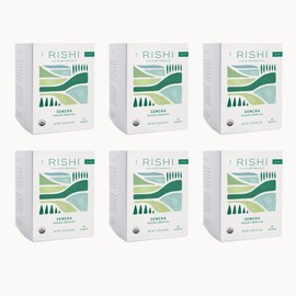 Rishi Tea Rishi Tea Sencha Japanese Green Tea - Organic Sachet Bags, Caffeinated, Enjoy Hot or Iced - 15 Count (Pack of 6)