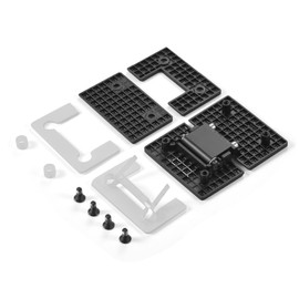 Ranbo Frameless Glass Shower Door Hinge, Stainless Steel Glass Showcase Clamp, Suitable for 8-12mm Glass, 180°Glass to Glass Mounting (Pack of 1)