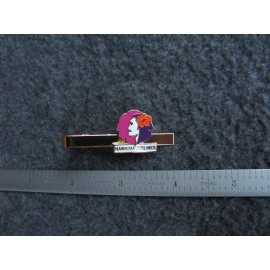 HAWAIIAN AIRLINES PUALANI  " FLOWER OF THE SKY " LOGO TIE BAR.