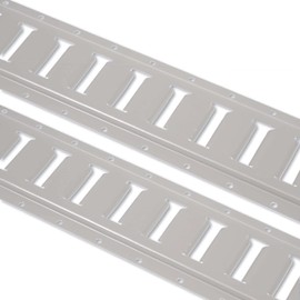 US Cargo Control E Track, Made in USA, 12 Gauge Steel 8 FT Painted E Track Rail (2 Pack) Horizontal ETrack Rails for Trailers, Garages, Cargo Vans, 6,000 Pounds Break Strength Per E-Track Slot