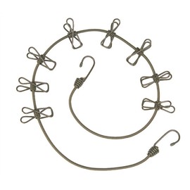 Corde à linge vert armée 8 pinces - Miltec