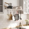 Wallniture Lyon Kitchen Organization and Storage Rack, Stainless Steel Metal