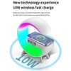 RGB Wireless Charger Station - Color: White USB 15W